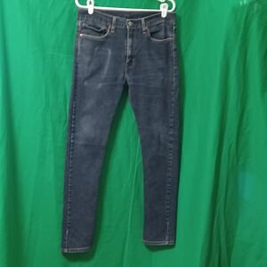 Levis 510 Skinny Fit Jeans Mens 34x32 Dark Wash Indigo Blue Denim 05510-0713